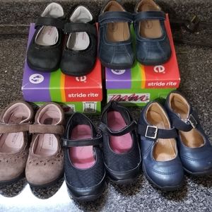 5 pairs of Mary Jane style shoes sz 9